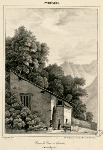 Bains de César à Cauterets (Hautes Pyrénées) - 1828 - Fonds Ancely - B315556101 A GELIBERT 1 024