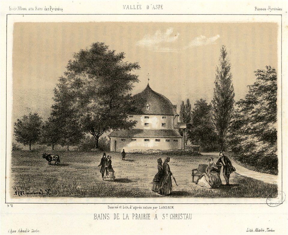 Bains de la prairie à St. Christau - Fonds Ancely - B315556101 A ABADIE 3 018