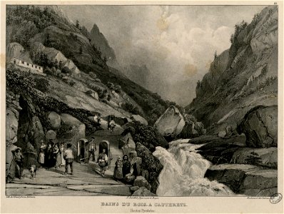 Bains du bois à Cauteretz (Hautes Pyrénées) - Fonds Ancely - B315556101 A JACOTTET 1 025