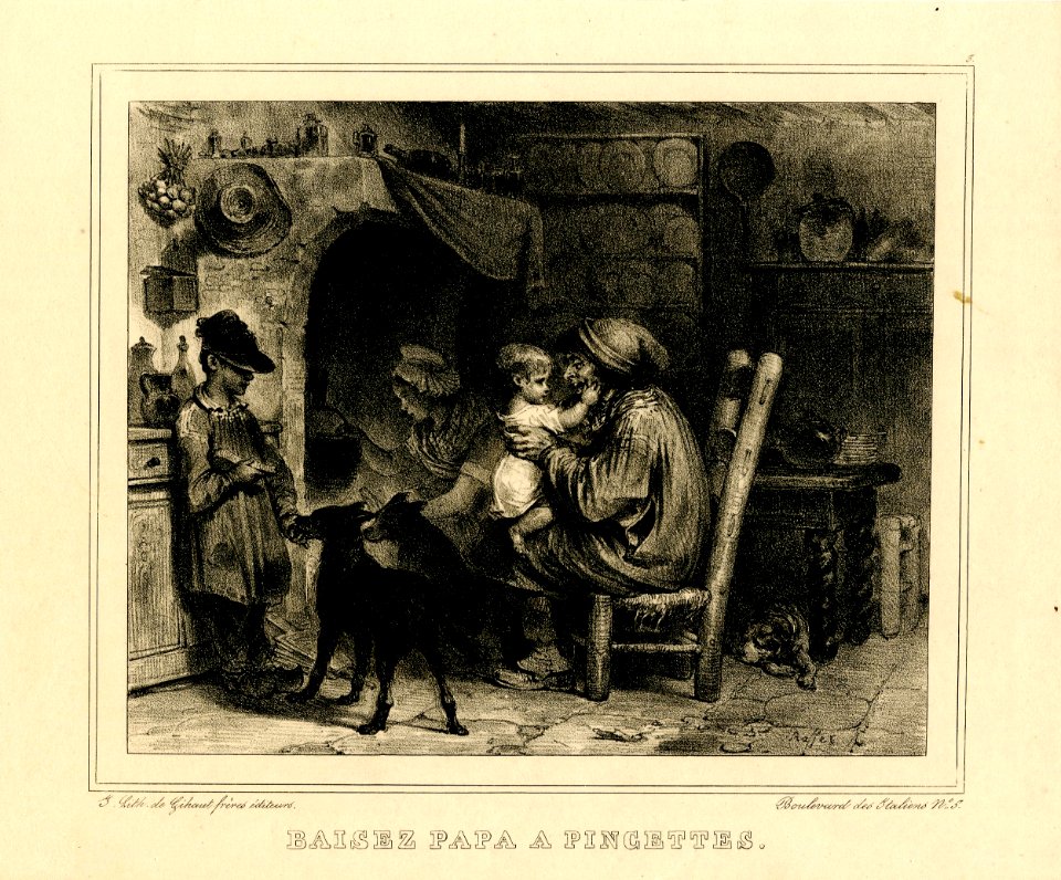 Baisez papa à pincettes (BM 1863,0725.396)