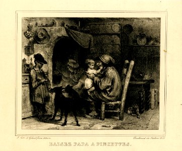 Baisez papa à pincettes (BM 1863,0725.396)
