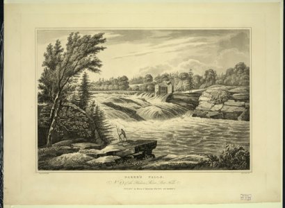 Baker's Falls - painted by W.G. Wall ; engraved by I. Hill. LCCN2011661792