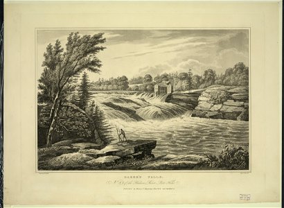 Baker's Falls - painted by W.G. Wall ; engraved by I. Hill. LCCN2011661792