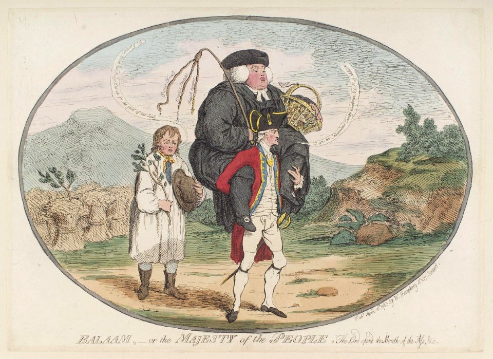 Balaam, - or the majesty of the people by James Gillray