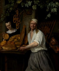 Bakker Arent Oostwaard en zijn vrouw Catharina Keizerswaard Rijksmuseum SK-A-390