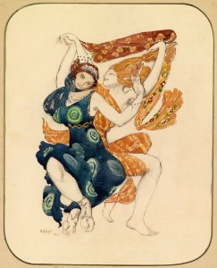 Bakst Costume for Narcisse by Tcherepnin 1911