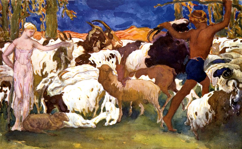 Daphnis and Chloe by L. Bakst 04
