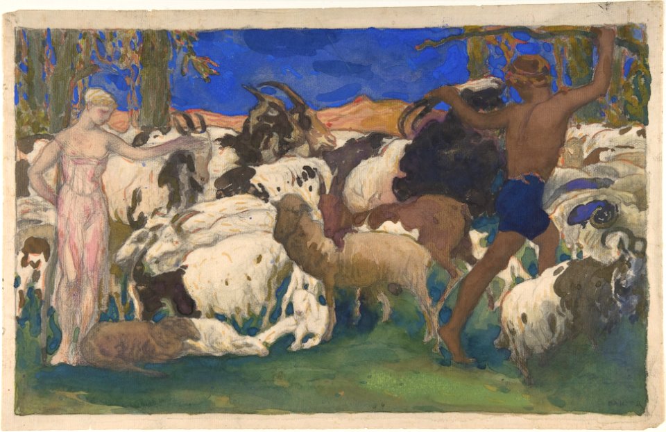 Léon Bakst - The Shepherds, Daphnis and Chloe