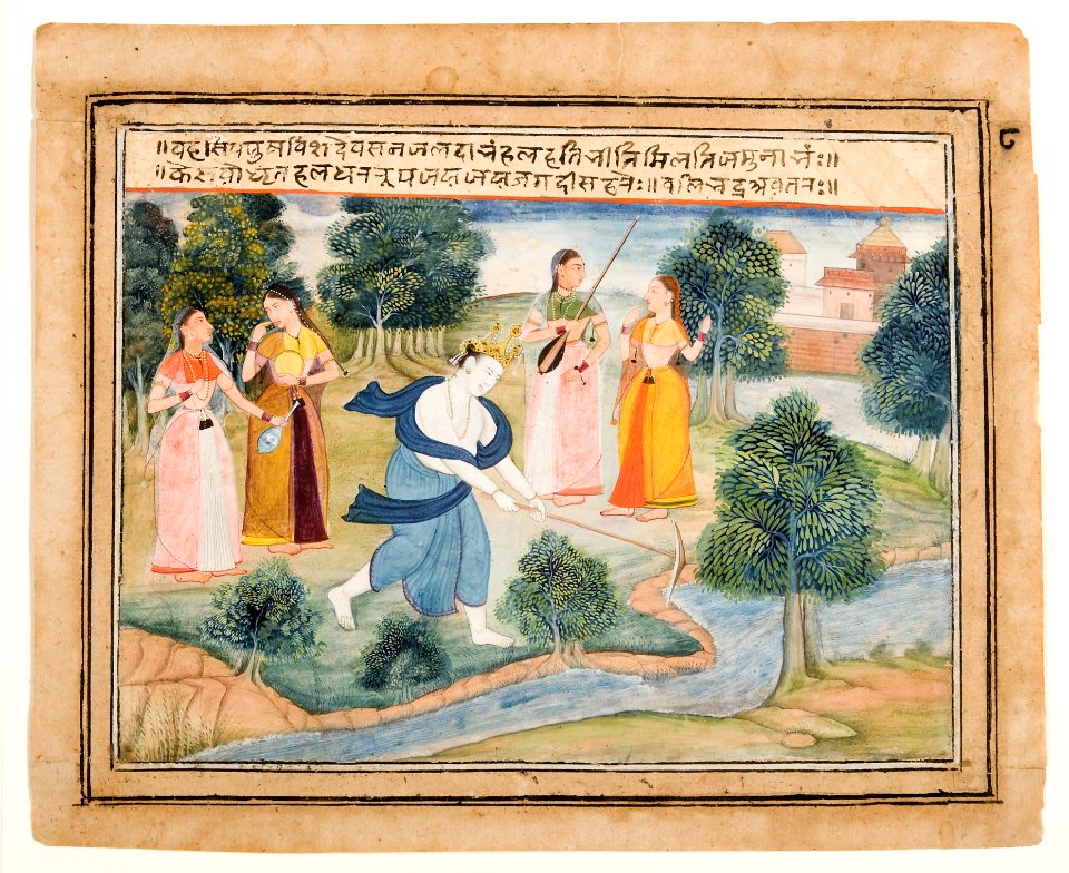 Balarama alters the course of the Jamuna River (6124518303)