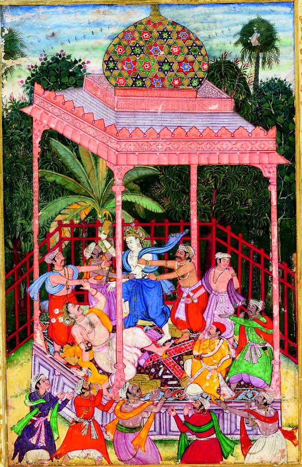 Balarama, Krishna's Brother, Unleashes His Fury upon Rukmi (6124531077)
