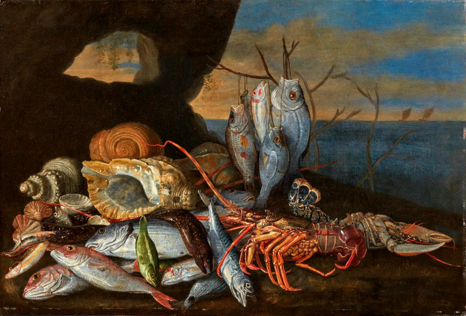 Baldassarre de Caro Muscheln und Fische