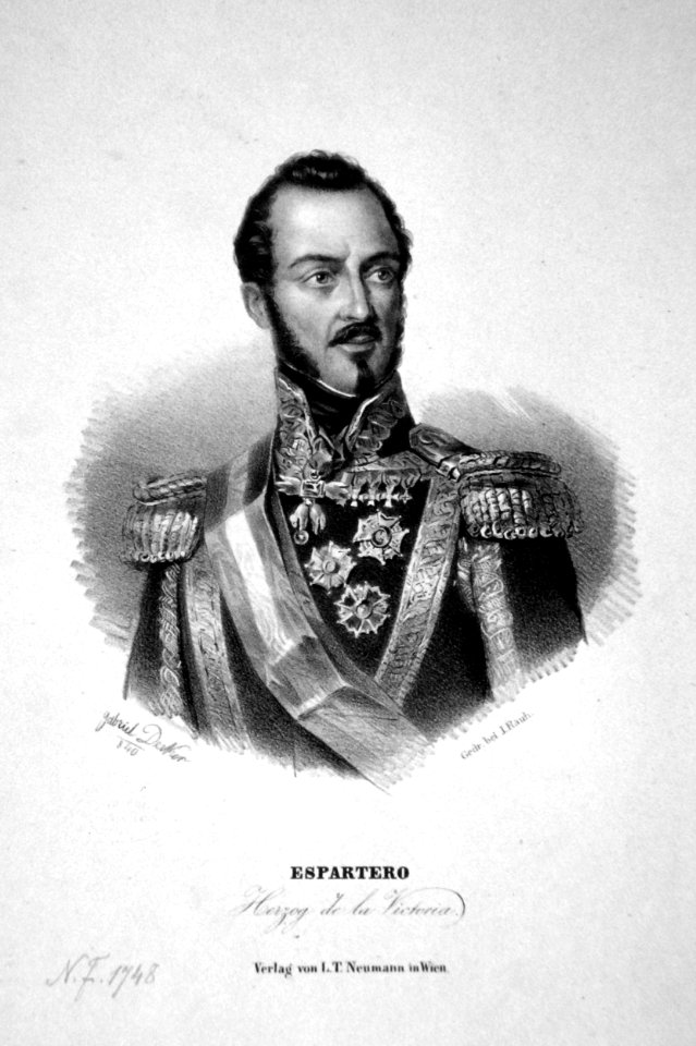 Baldomero Espartero Litho