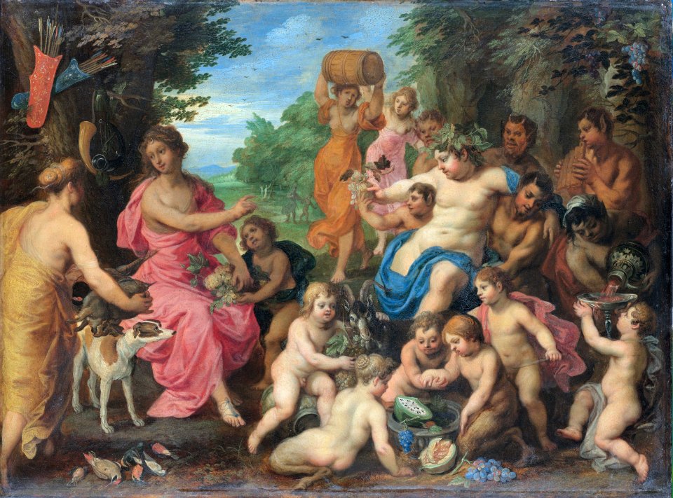 Hendrick van Balen (I) - Bacchus and DianaFXD