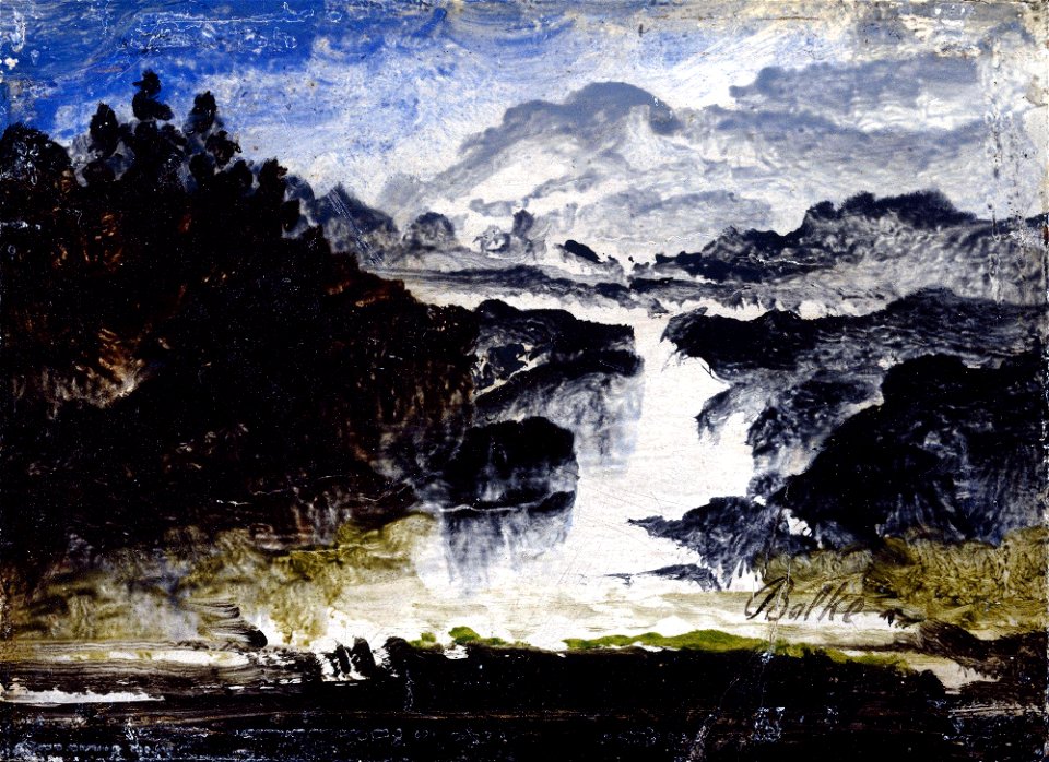 Peder Balke - A Waterfall - NG.M.01459 - National Museum of Art, Architecture and Design