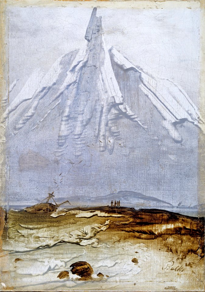 Peder Balke - Coastal Landscape with Wreck - Google Art Project