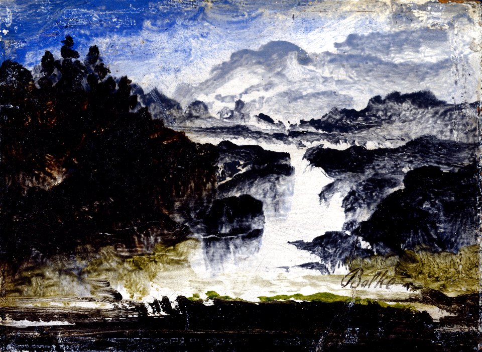 Peder Balke - A Waterfall - Google Art Project