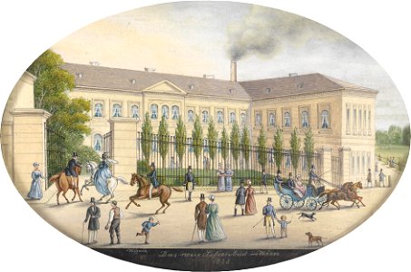 Balthasar Wigand Sofienbad Wien 1838. Free illustration for personal and commercial use.