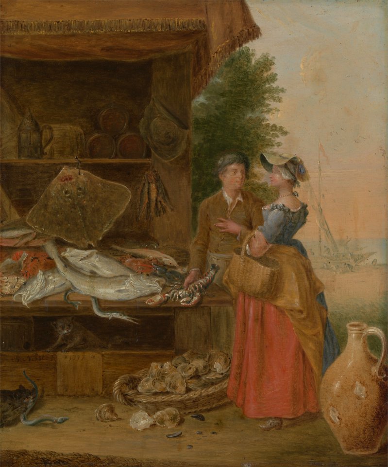 Balthazar Nebot - Fishmonger's stall - Google Art Project