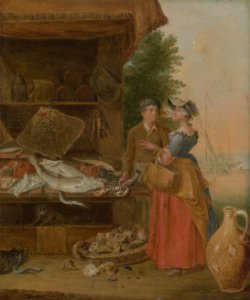 Balthazar Nebot - Fishmonger's stall - Google Art Project