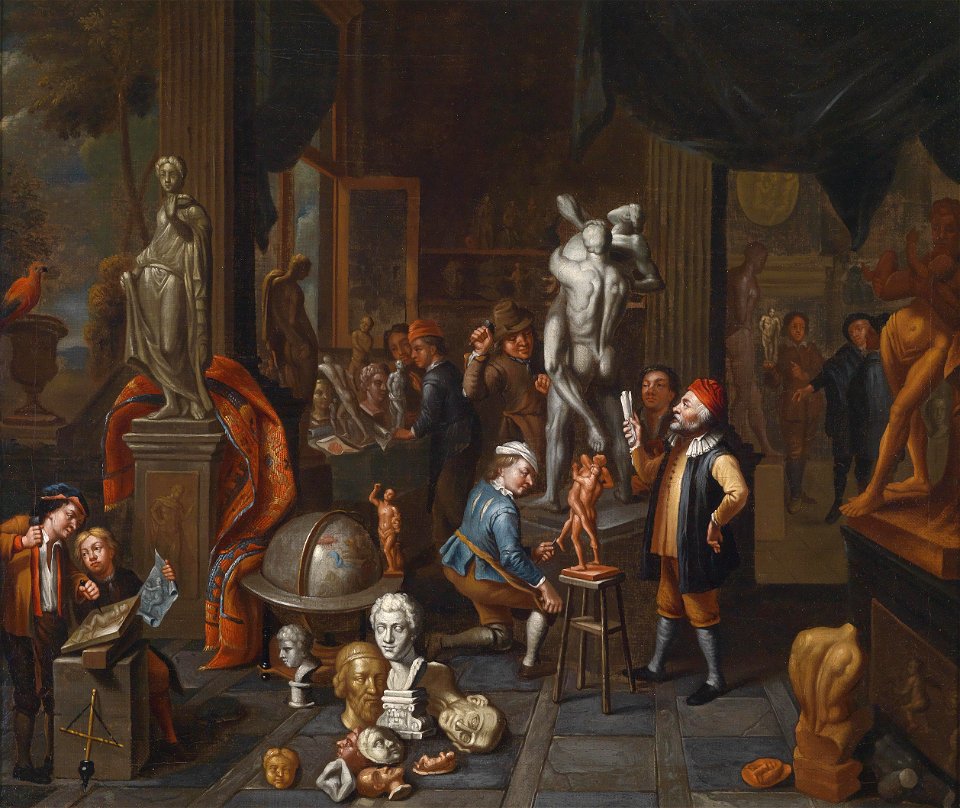 Balthasar van den Bossche Im Atelier des Bildhauers
