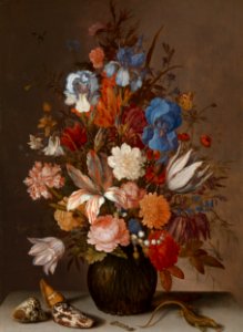 Balthasar van der Ast - Stilleven met bloemen - SK-A-2103 - Rijksmuseum. Free illustration for personal and commercial use.