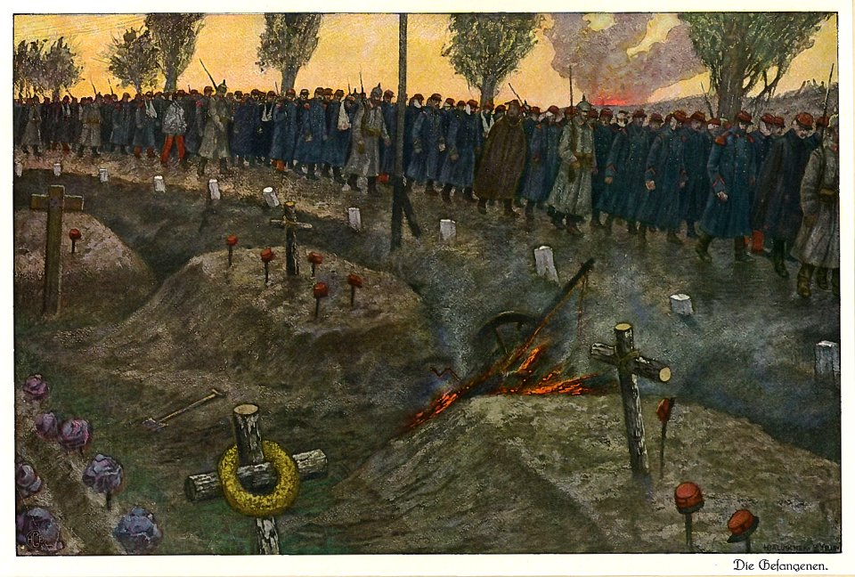 Baluschek Der Krieg Tafel 8 Bild