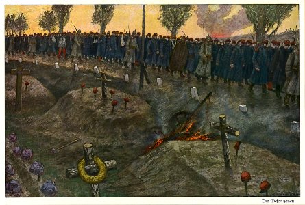 Baluschek Der Krieg Tafel 8 Bild
