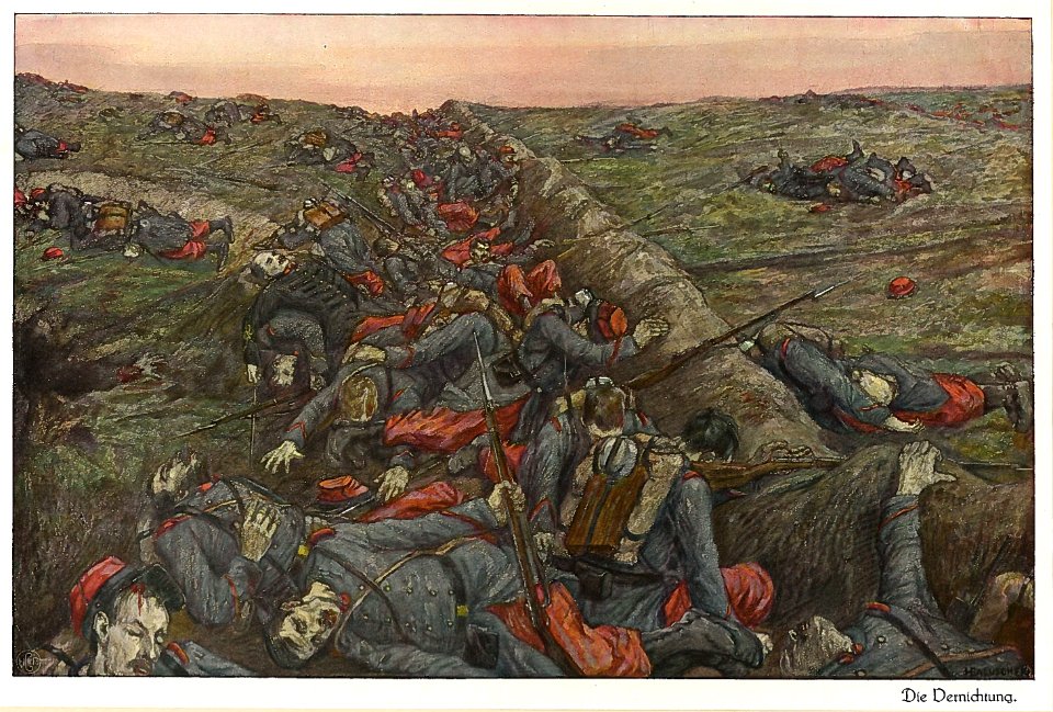 Baluschek Der Krieg Tafel 4 Bild