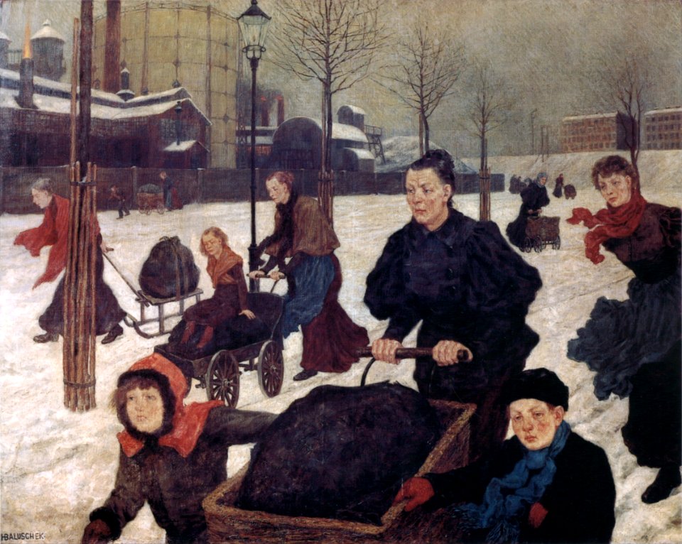 Hans Baluschek Kohlenfuhren