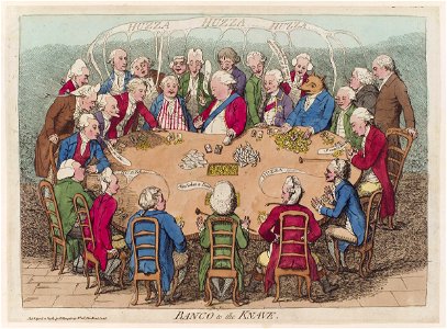 Banco to the knave by James Gillray