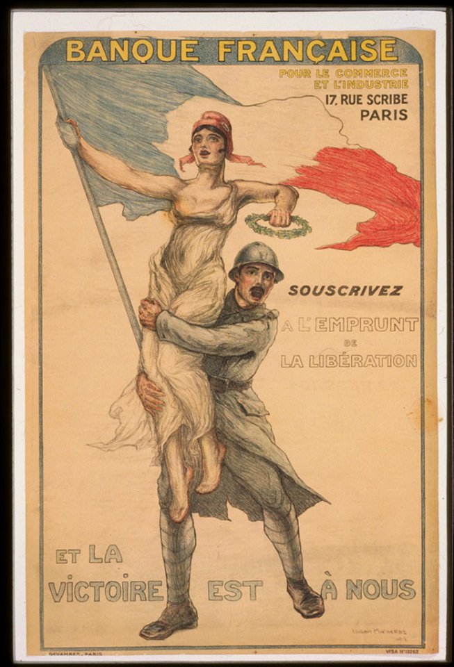 Banque Française pour le commerce et l'industrie. Souscrivez á l'Emprunt de la Libération et la victoire est á nous LCCN99613687