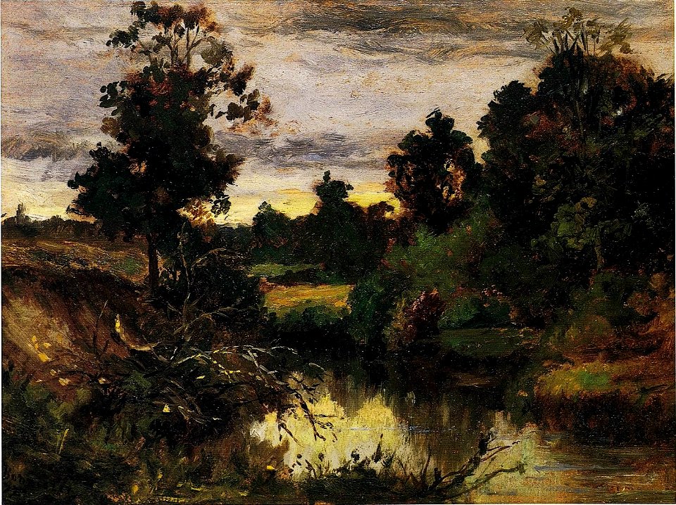 Untitled (Trees and Shrubbery) by Edward Mitchell Bannister, 1877