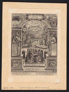 Baptism 1576 print by Hans Bol, S.I 37884, Prints Department, Royal Library of Belgium