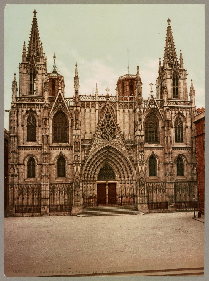 Barcelona. Fachada de la Catedral LCCN2017660376