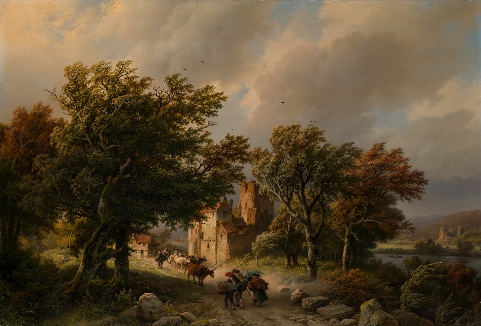 Barend Cornelis Koekkoek - De rukwind - SA 280 - Amsterdam Museum