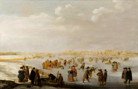 Barend Avercamp - IJsvermaak op de IJssel bij Kampen - BR0001 (R452) - Rijksmuseum Twenthe