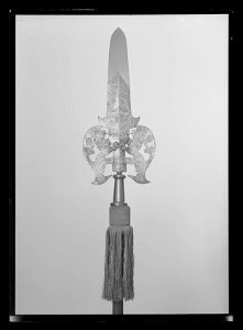 Bardisanklinga, Sverige, 1648, tillverkad för drottning Kristinas drabanter, Jäders bruk - Livrustkammaren - 9786