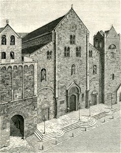 Bari basilica di San Nicola xilografia di Barberis 1898