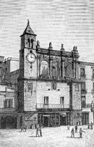 Bari – Piazza Mercantile (xilografia)
