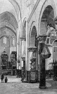Barletta – Interno del Duomo (xilografia)