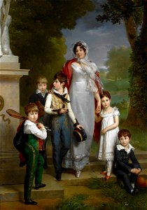 Baron François Gérard - Portrait of Louise-Antoinette-Scholastique Guéhéneuc, Madame la Maréchale Lannes, Duchesse de Montebello, with her Children - 2007.1202 - Museum of Fine Arts