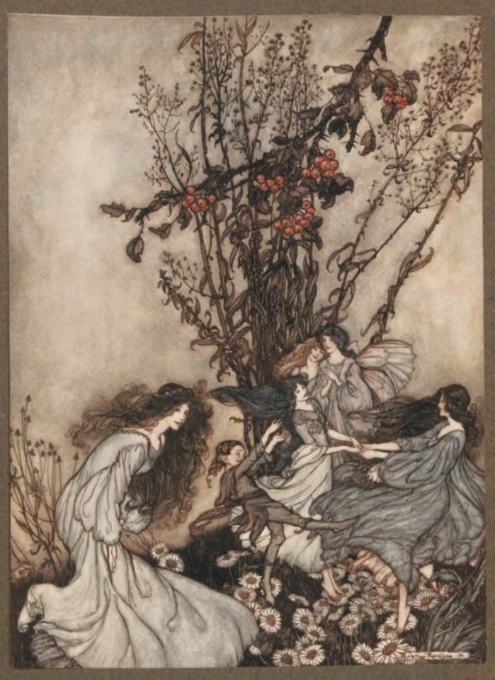 Barrie - Piter Pan dans les Jardins de Kensington, 1907 (page 310 crop)