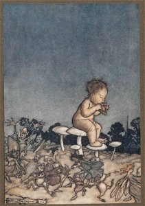 Barrie - Piter Pan dans les Jardins de Kensington, 1907 (page 274 crop)
