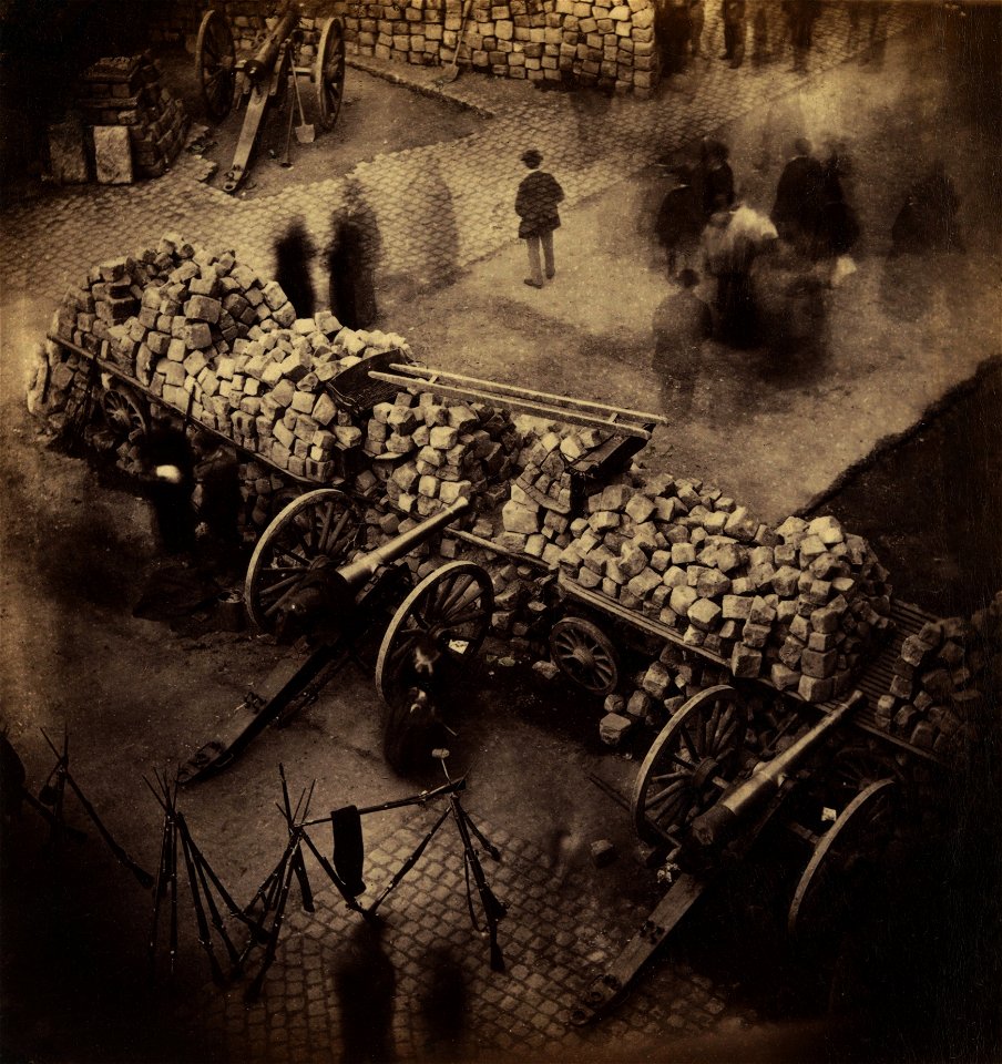 Barricade Paris 1871 by Pierre-Ambrose Richebourg