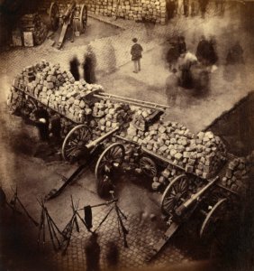 Barricade Paris 1871 by Pierre-Ambrose Richebourg