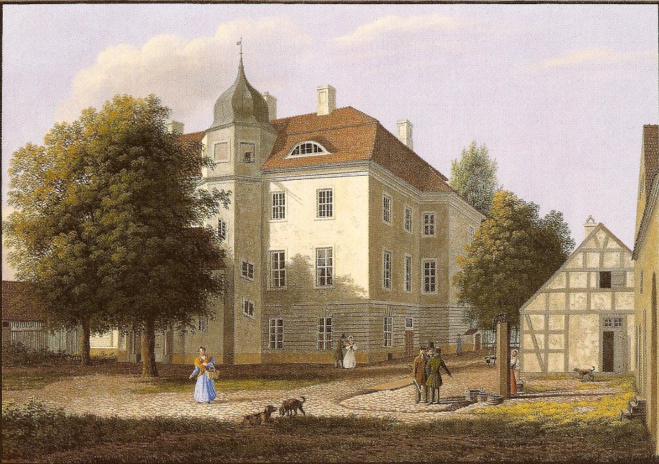 Barth, Wilhelm - Ansicht des Jagdschlosses Grunewald von Südosten - Kupferstichkabinett Berlin