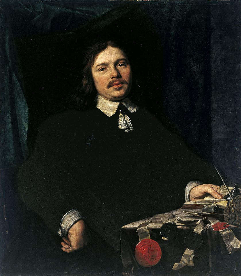 Bartholomeus van der Helst - Portrait of a man with documents