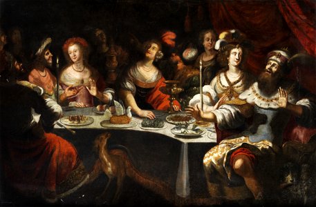 Bartholomäus Strobl dJ (Umkreis) Gastmahl des Königs Balthasar