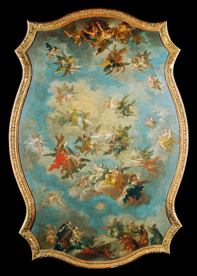 Bartolomeo Altomonte - Verehrung des Namen Mariae – Der Göttliche Ratschluss zur Erlösung – Engelsturz - 6613 - Österreichische Galerie Belvedere