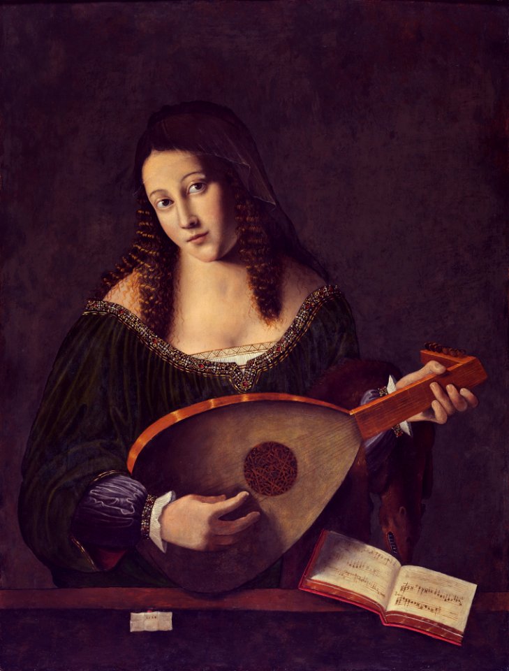 Bartolomeo Veneto. Lady Lutanist